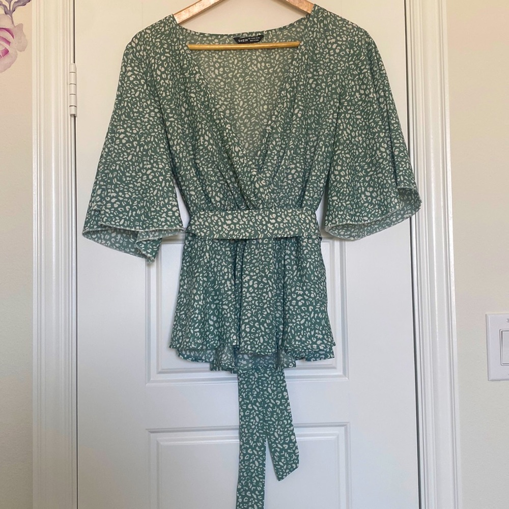 SHEIN floral blouse